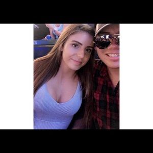 Blue tank top from PacSun